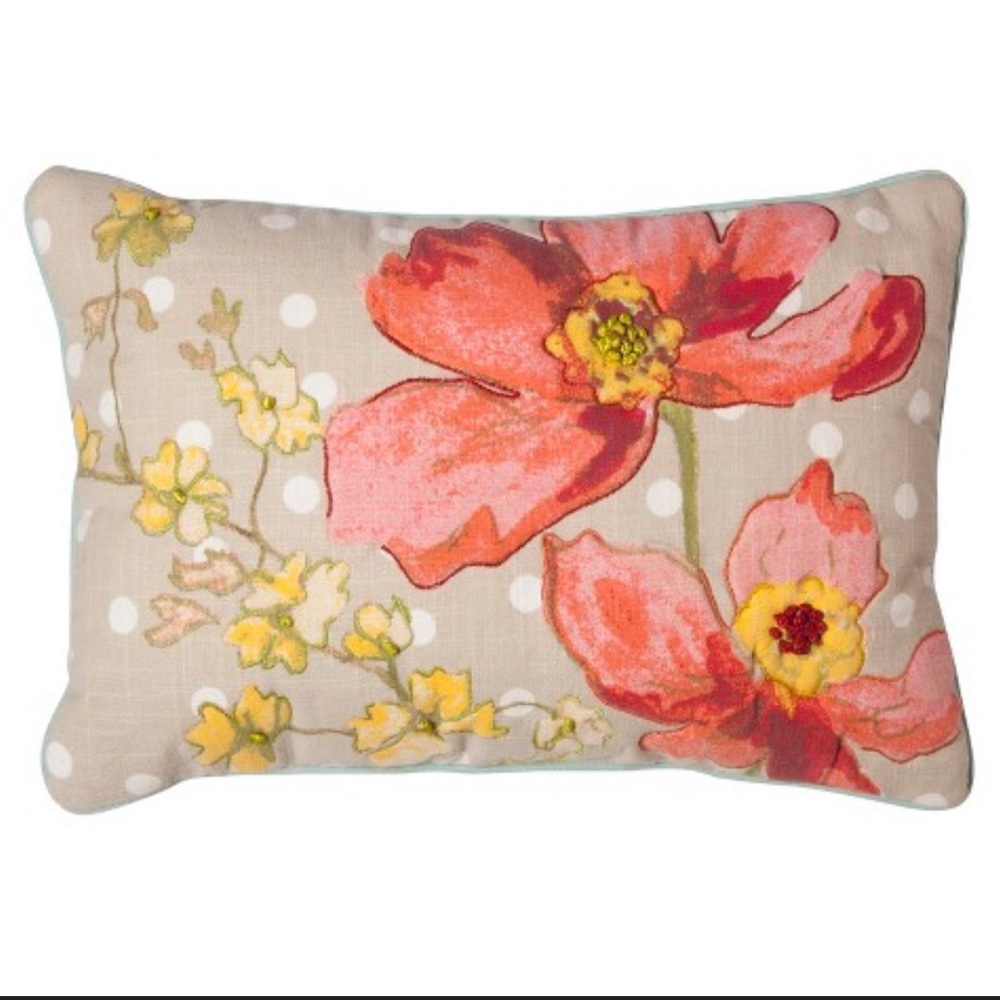 Floral Decorative Pillow